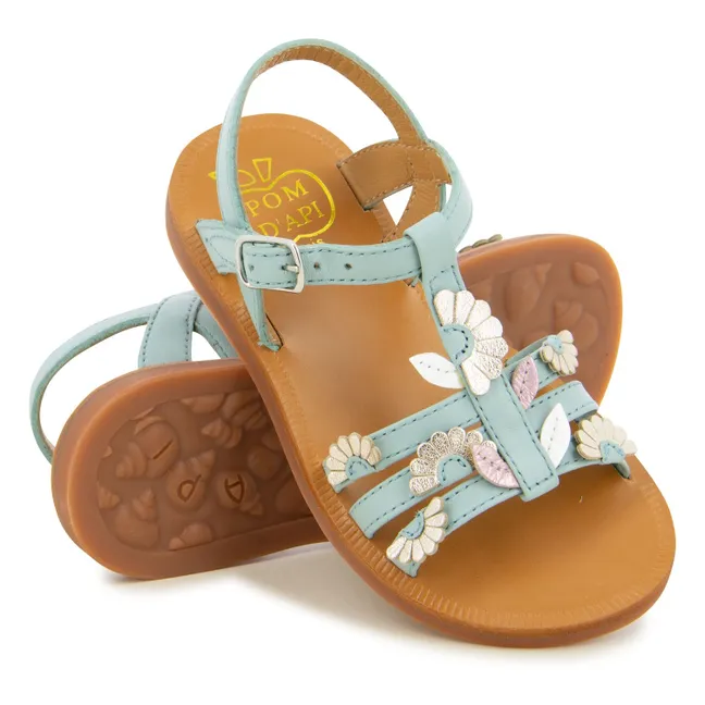 Plagette Multi Daisy sandals | Turquoise