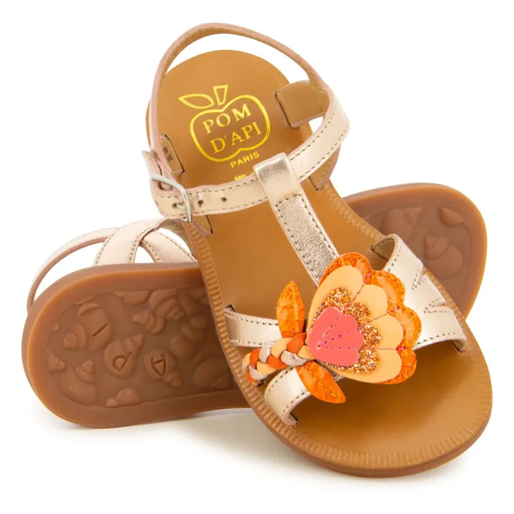 Sandalen Plagette Alto | Rotgold- Produktbild Nr. 1