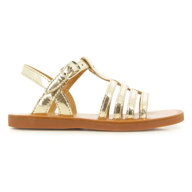 Sandales Plagette New Salomé | Or
