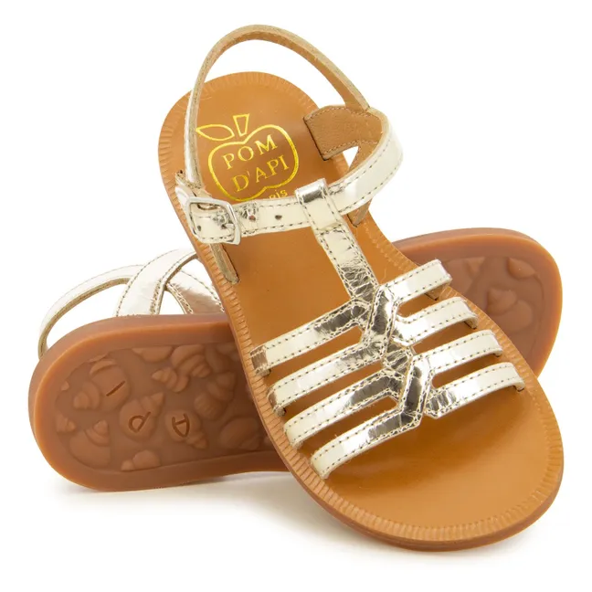 Sandales Plagette New Salomé | Or
