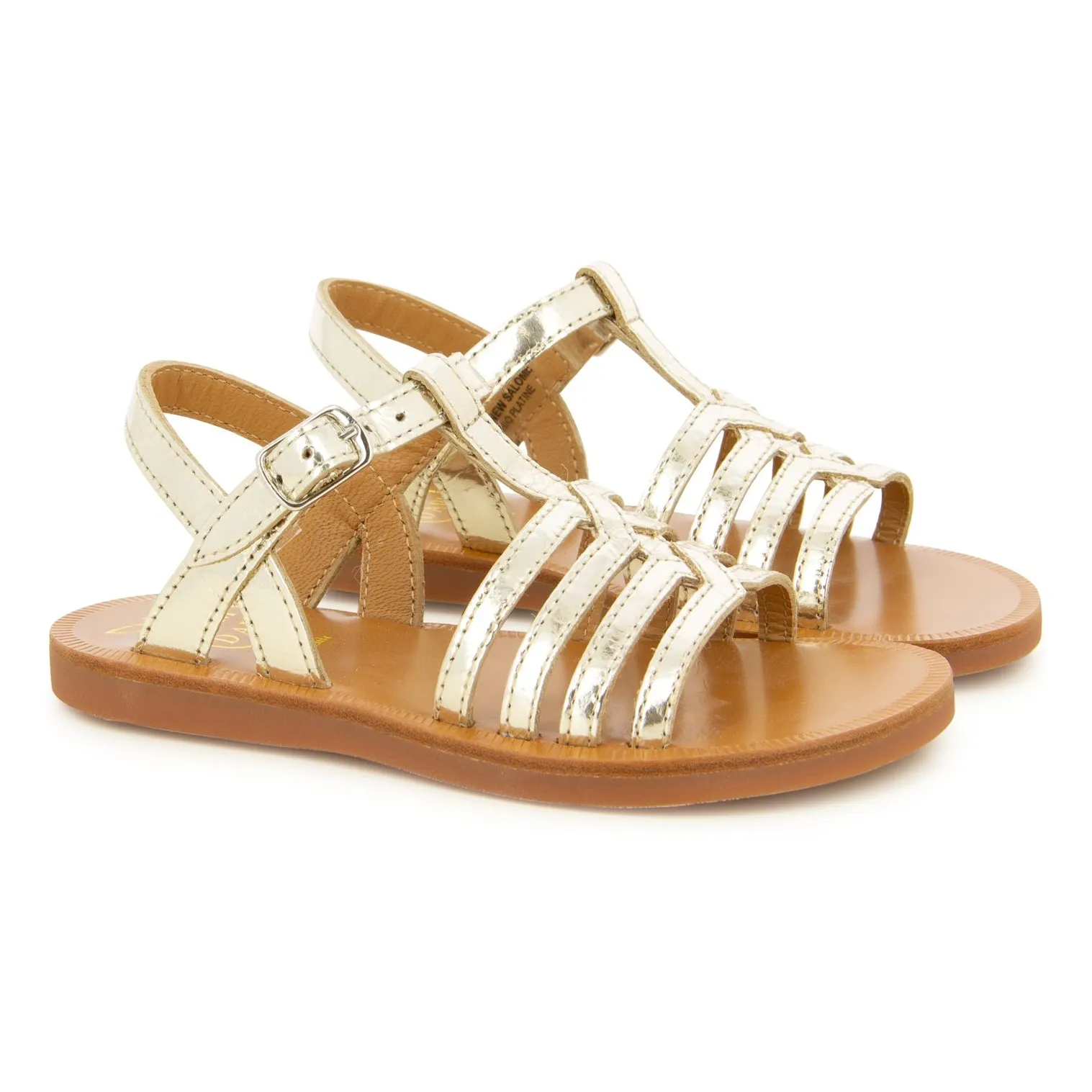 Pom D'api Or Plagette New Salomé Sandals