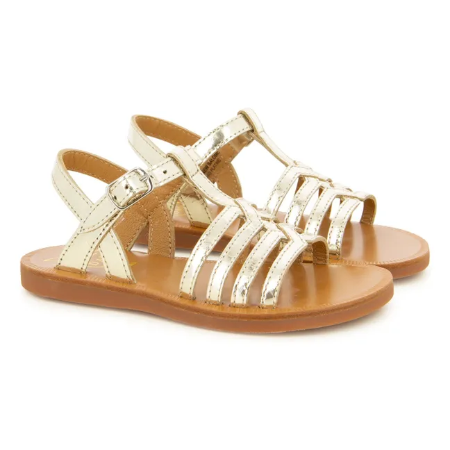 Sandales Plagette New Salomé | Or