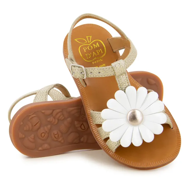 Plagette Big Flo sandals | Gold