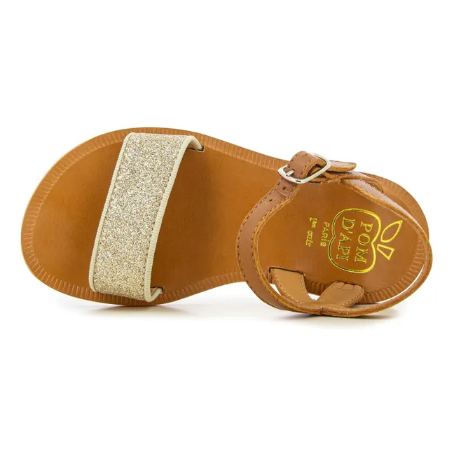 Sandalias con hebilla Plagette | Camel