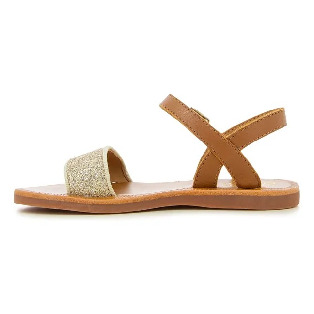 Sandalias con hebilla Plagette | Camel