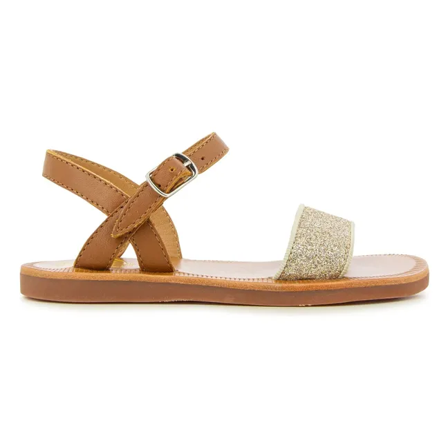 Sandalias con hebilla Plagette | Camel