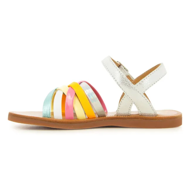 Plagette Lux sandals | Silver