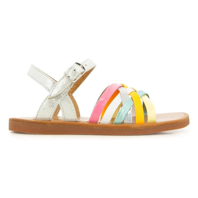 Plagette Lux sandals | Silver