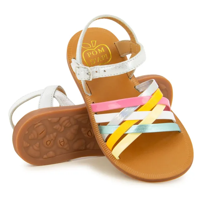 Plagette Lux sandals | Silver