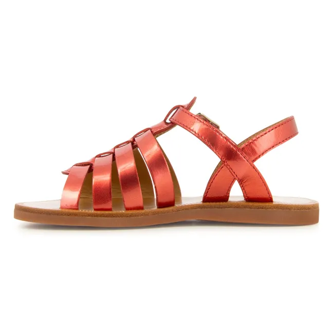 Sandales Plagette Strap | Rouge