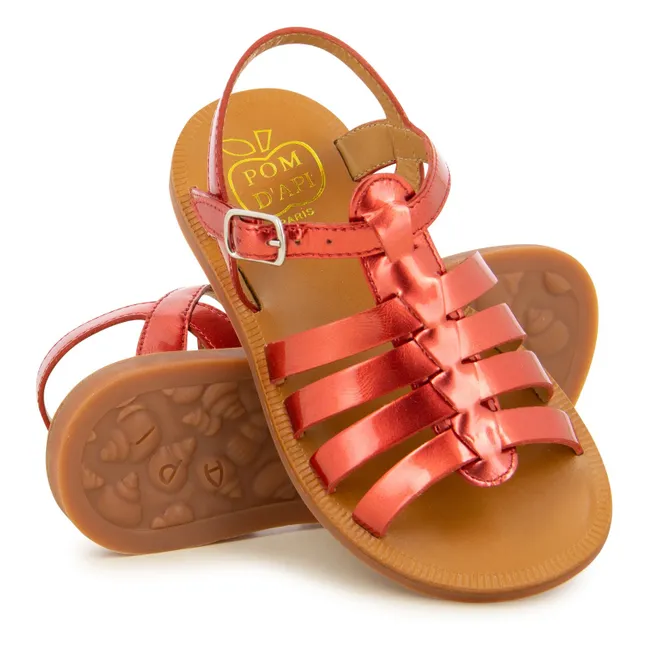 Sandales Plagette Strap | Rouge
