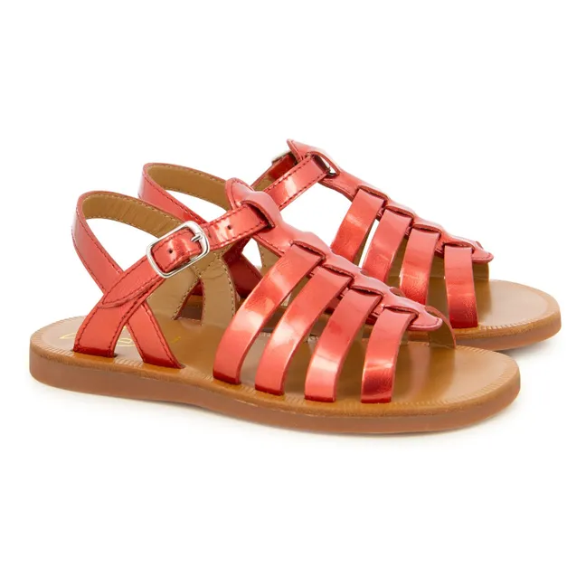 Sandales Plagette Strap | Rouge