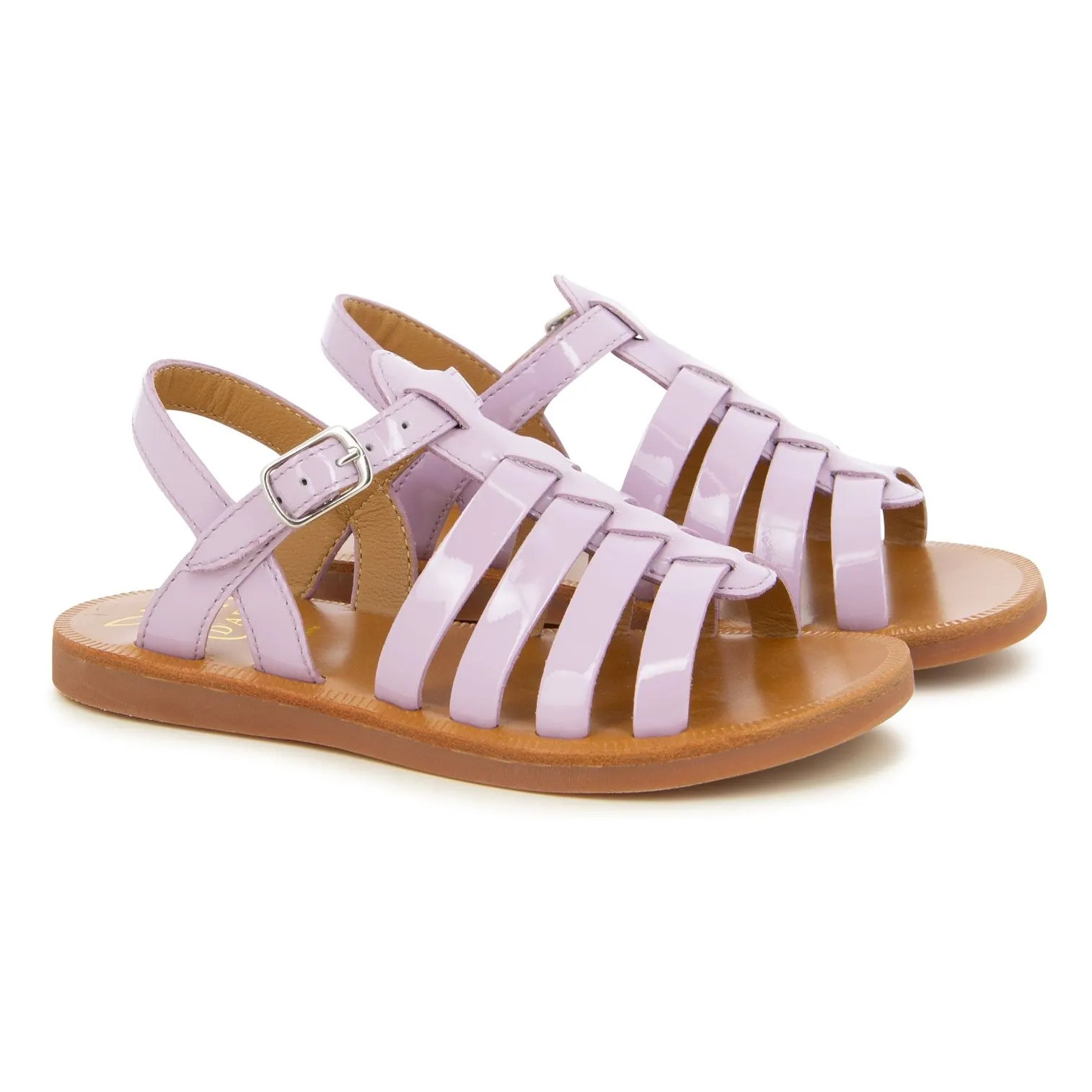 Pom D'api Mauve Plagette Strap Sandals