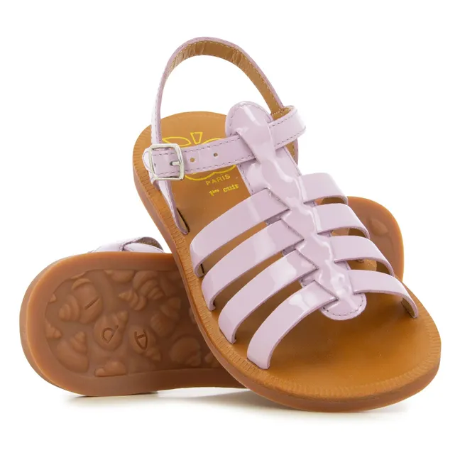 Sandalen Plagette Strap | Mauve