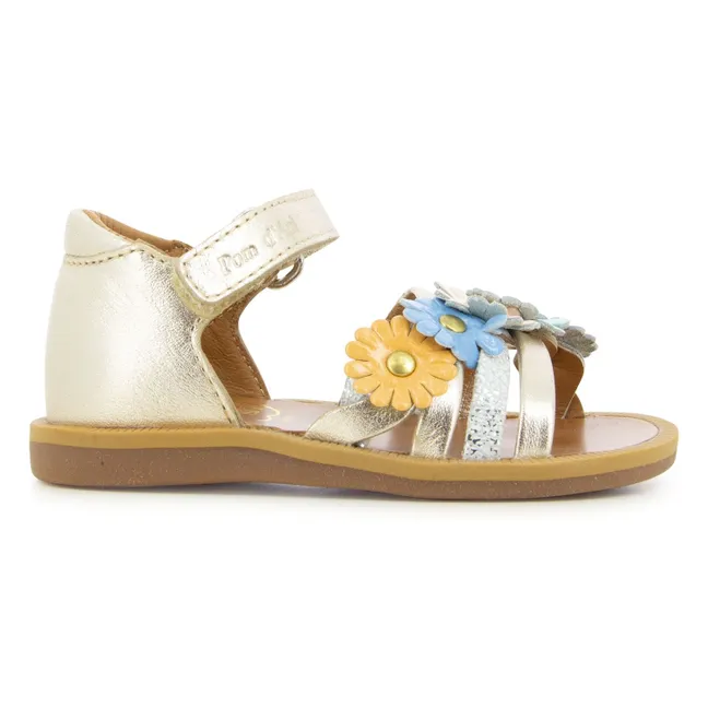 Sandali Poppy Multi Flo | Dorato