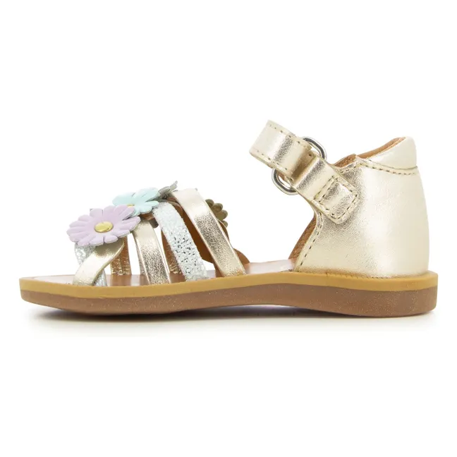 Sandali Poppy Multi Flo | Dorato