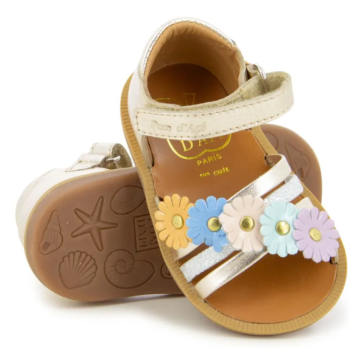 Sandales Poppy Multi Flo | Doré- Image produit n°1