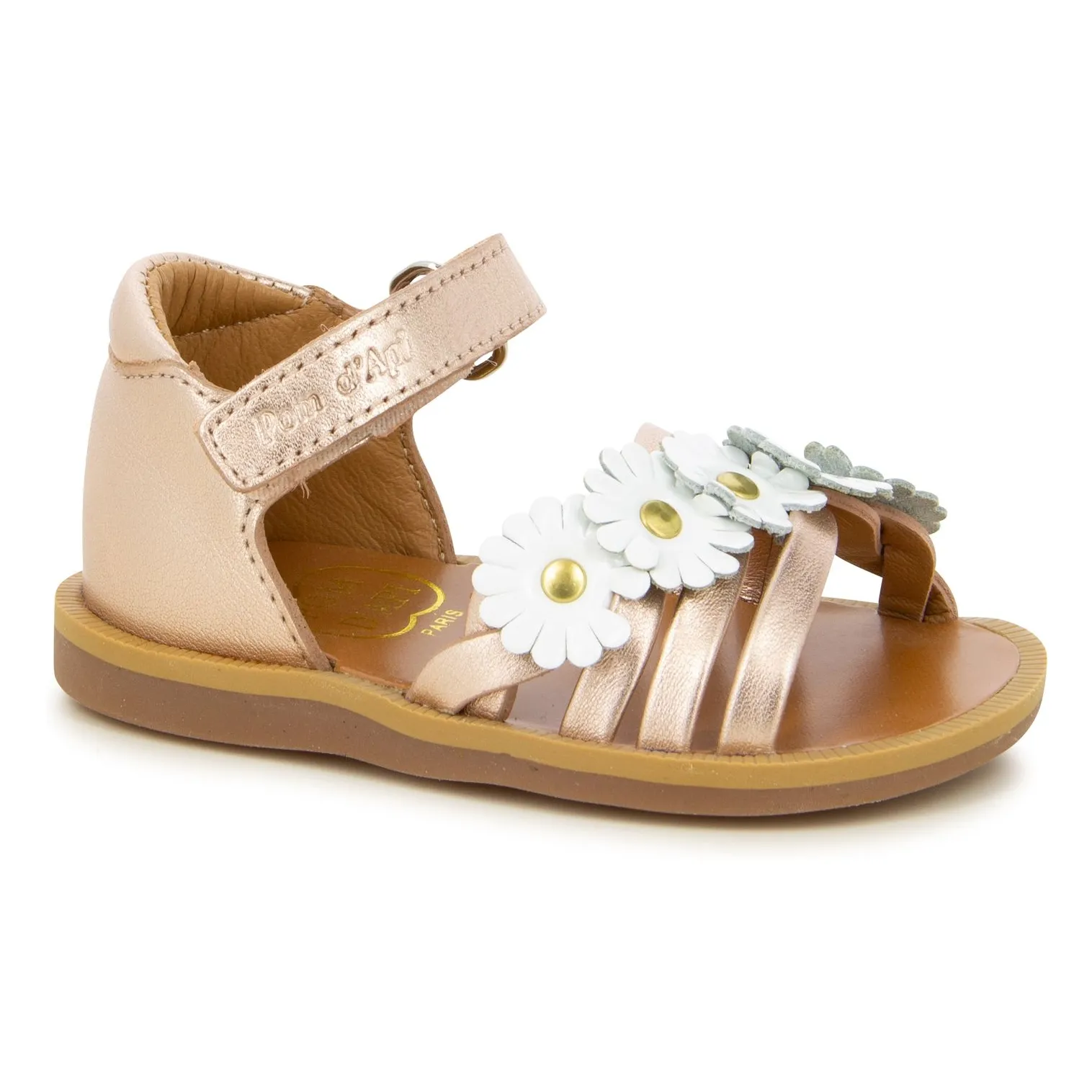 Pom D'api Copper Red Poppy Multi Flo Sandals