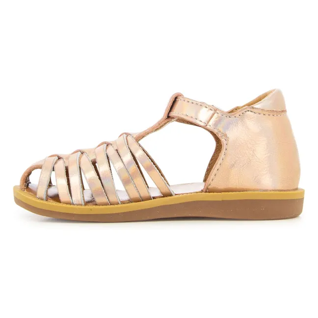 Sandales Poppy Royal | Or rosé metallisé