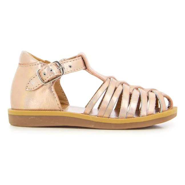 Sandales Poppy Royal | Or rosé metallisé