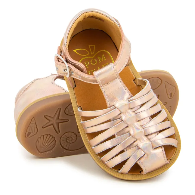Sandales Poppy Royal | Or rosé metallisé
