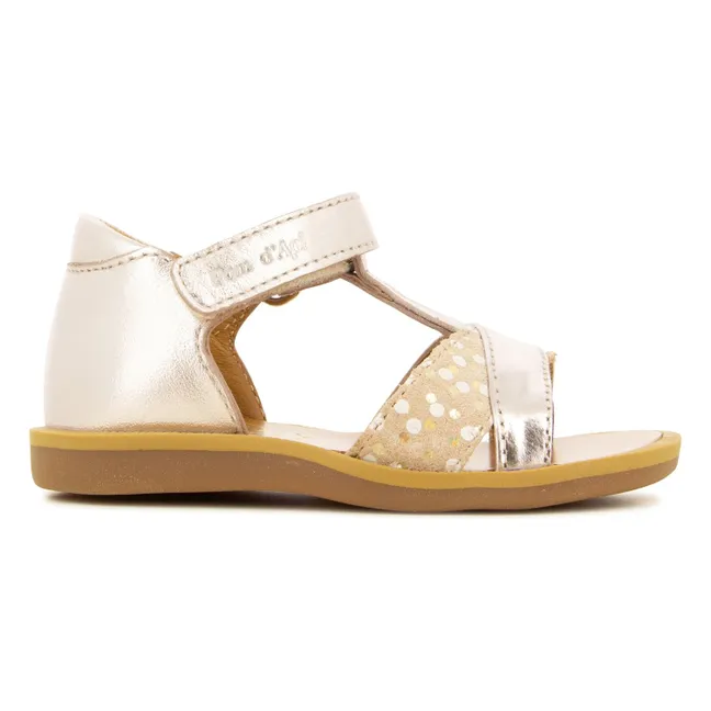 Poppy Tek Sandalen | Rotgold