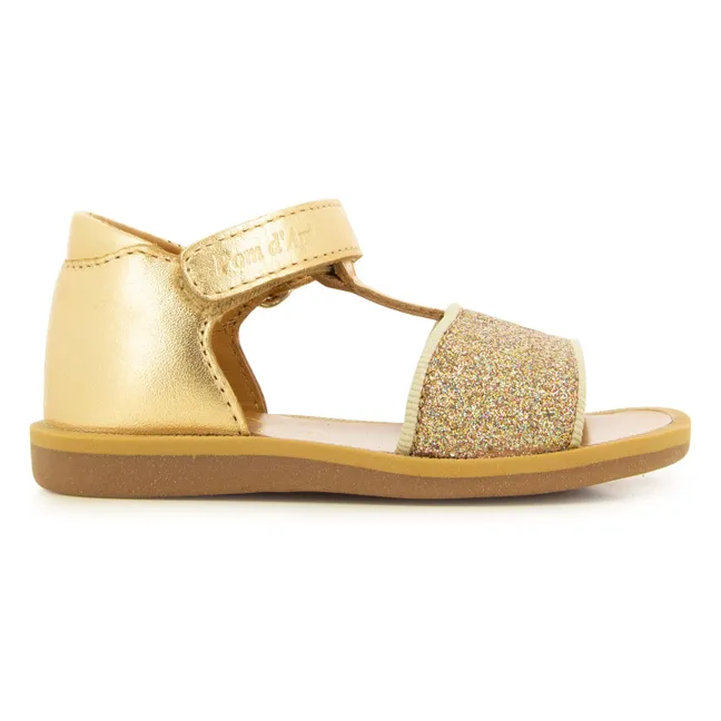 Sandali Poppy Easy Glitter | Dorato