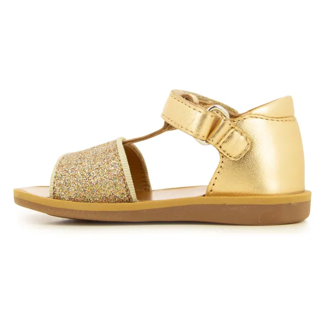 Sandali Poppy Easy Glitter | Dorato