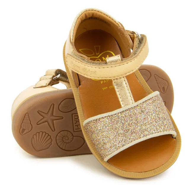 Sandali Poppy Easy Glitter | Dorato