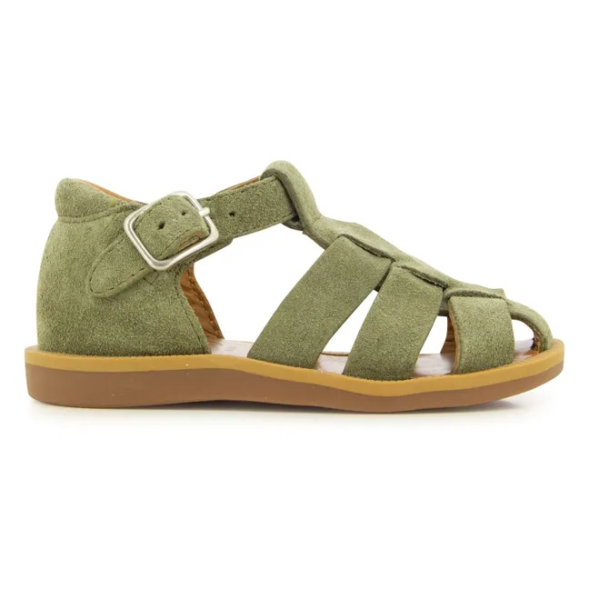 Sandalias Poppy Daddy | Verde Kaki