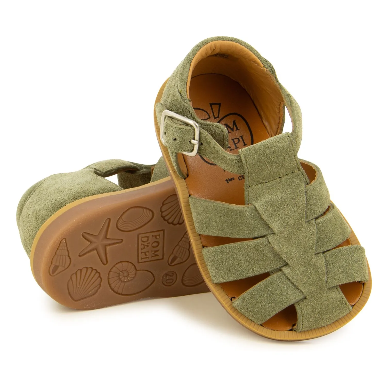 Sandales Poppy Daddy | Vert kaki- Image produit n°1