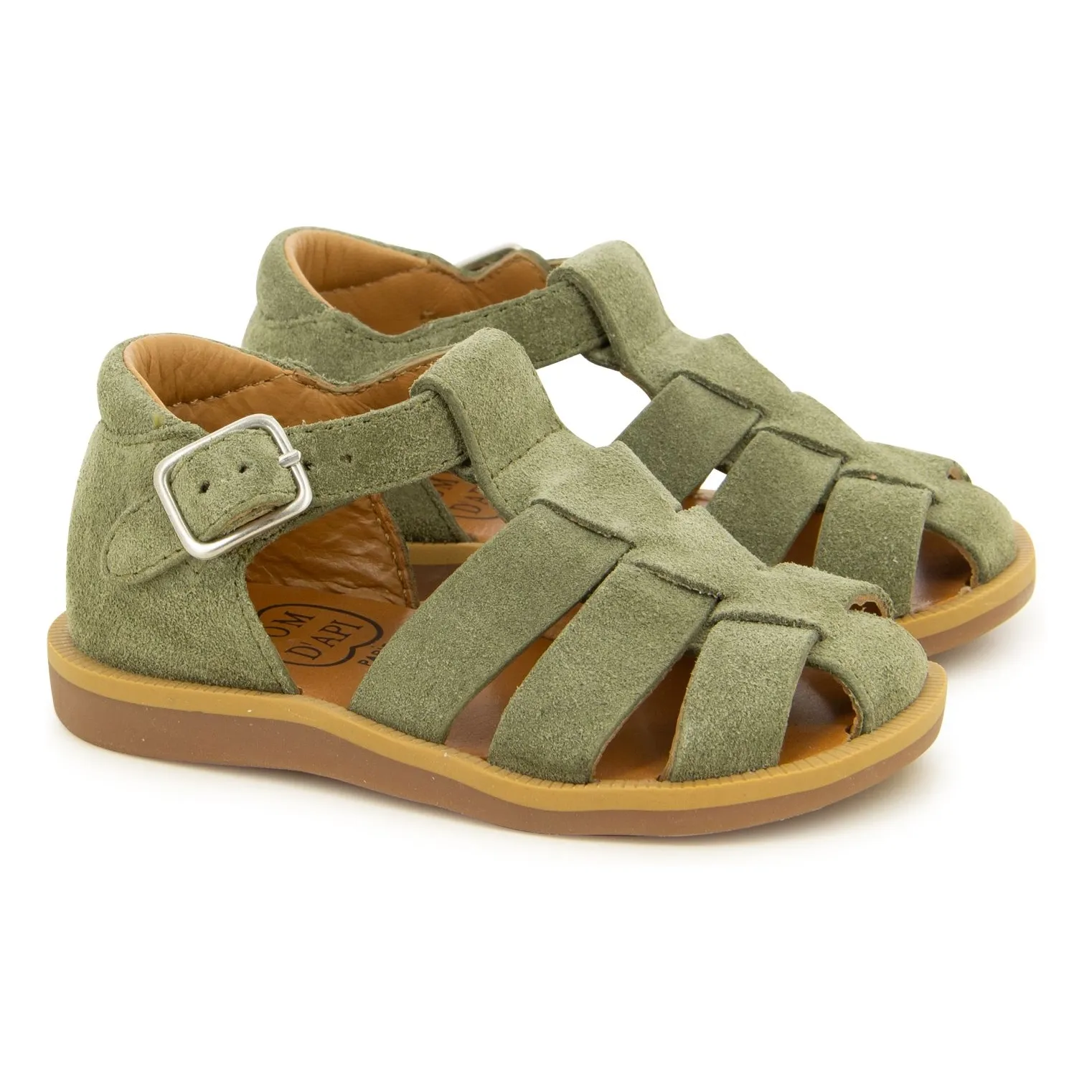 Pom D'api Khaki Poppy Daddy Sandals