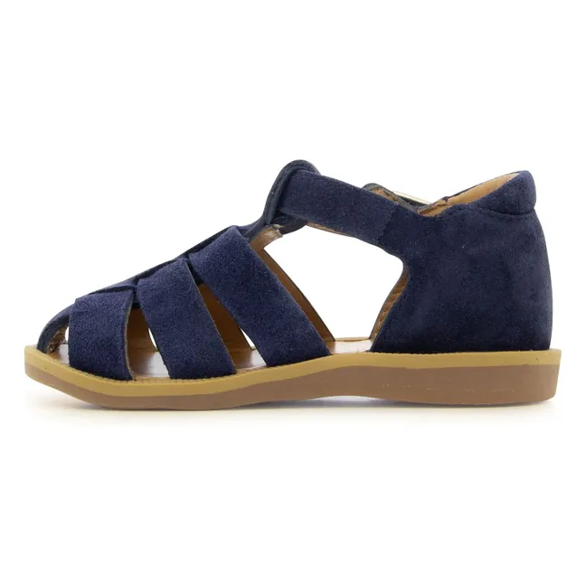 Sandales Poppy Daddy | Bleu foncé