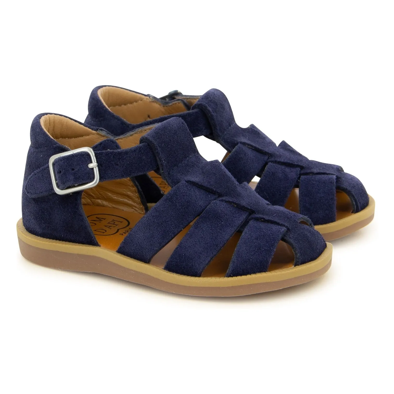 Pom D'api Dark Blue Poppy Daddy Sandals