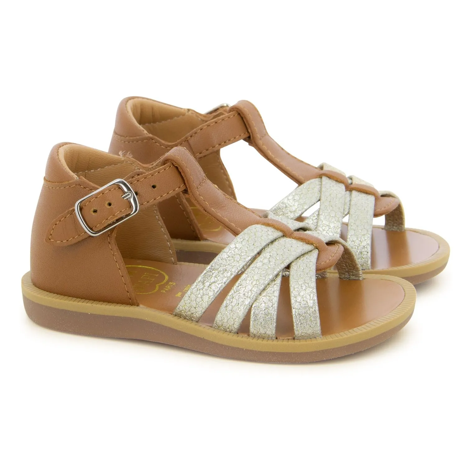 Pom D'api Camel Poppy Back Neptune Sandals