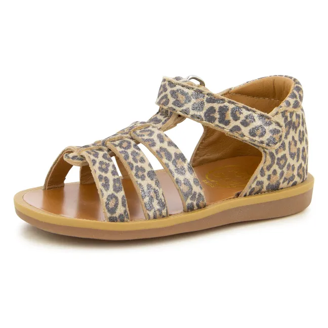 Poppy Strap Sandalen | Leopard