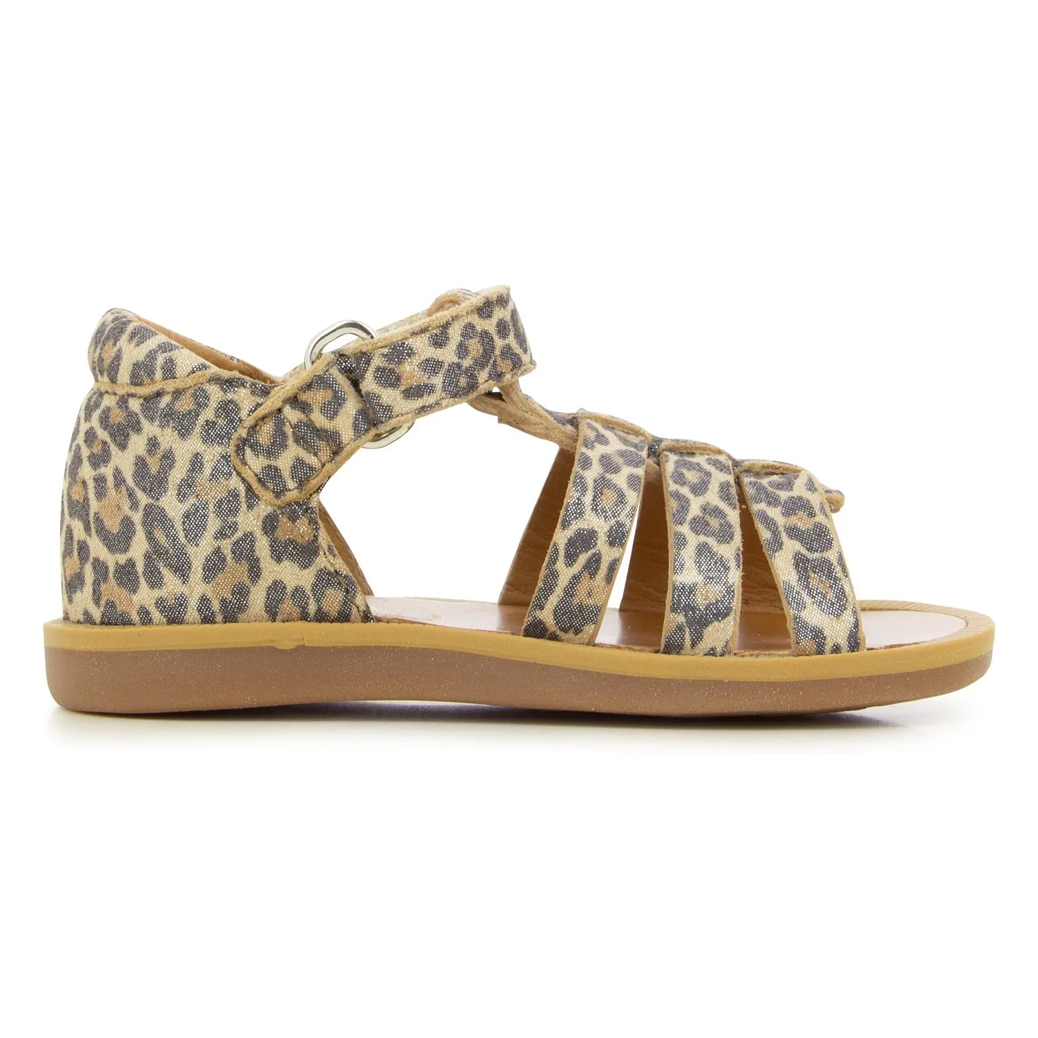 Pom D'api Leopard Poppy Strap Sandals