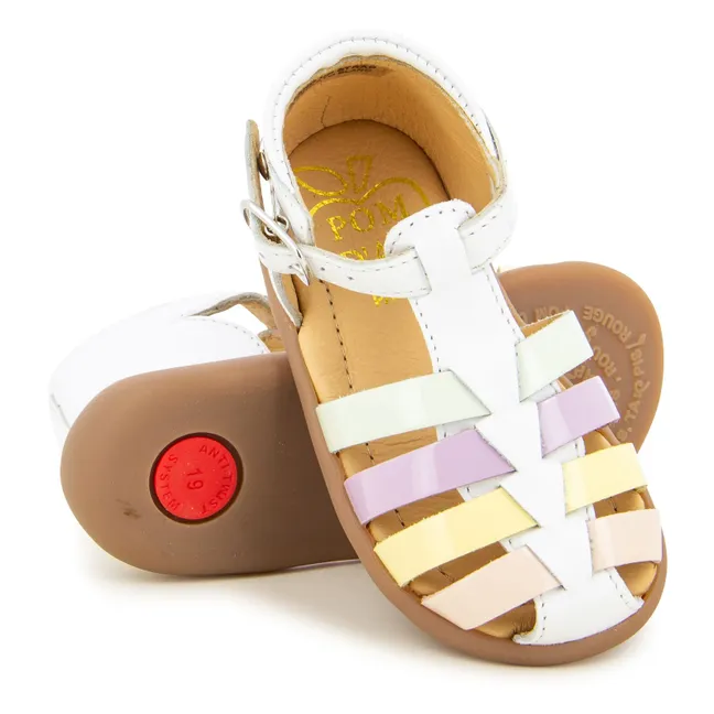 Stand Up Strap sandals | White