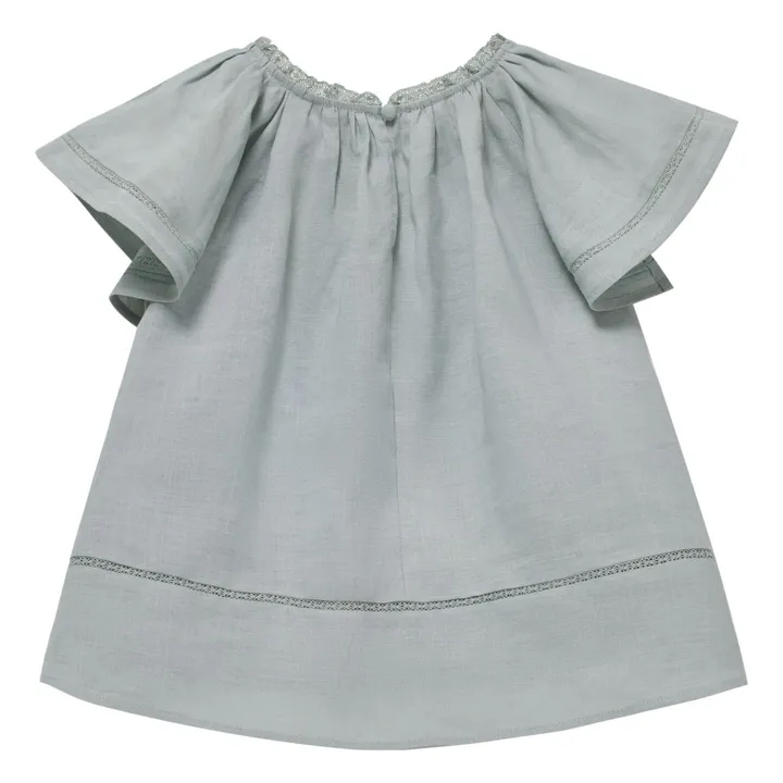 Misha blouse  | Celadon Blue- Product image n°3
