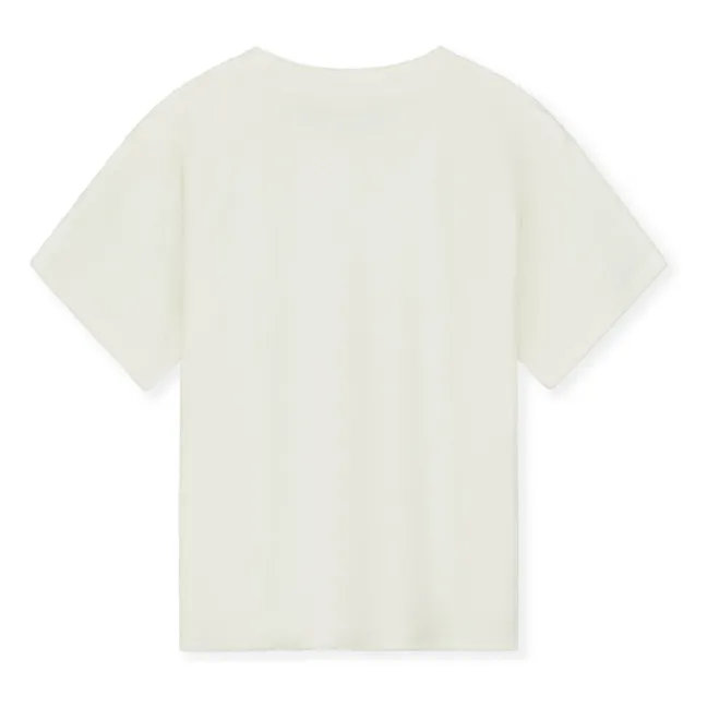 T-Shirt Oversize Frottee Bio-Baumwolle  | Seidenfarben