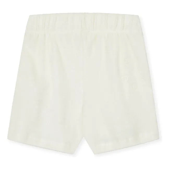 Short Eponge Coton Bio  | Ecru