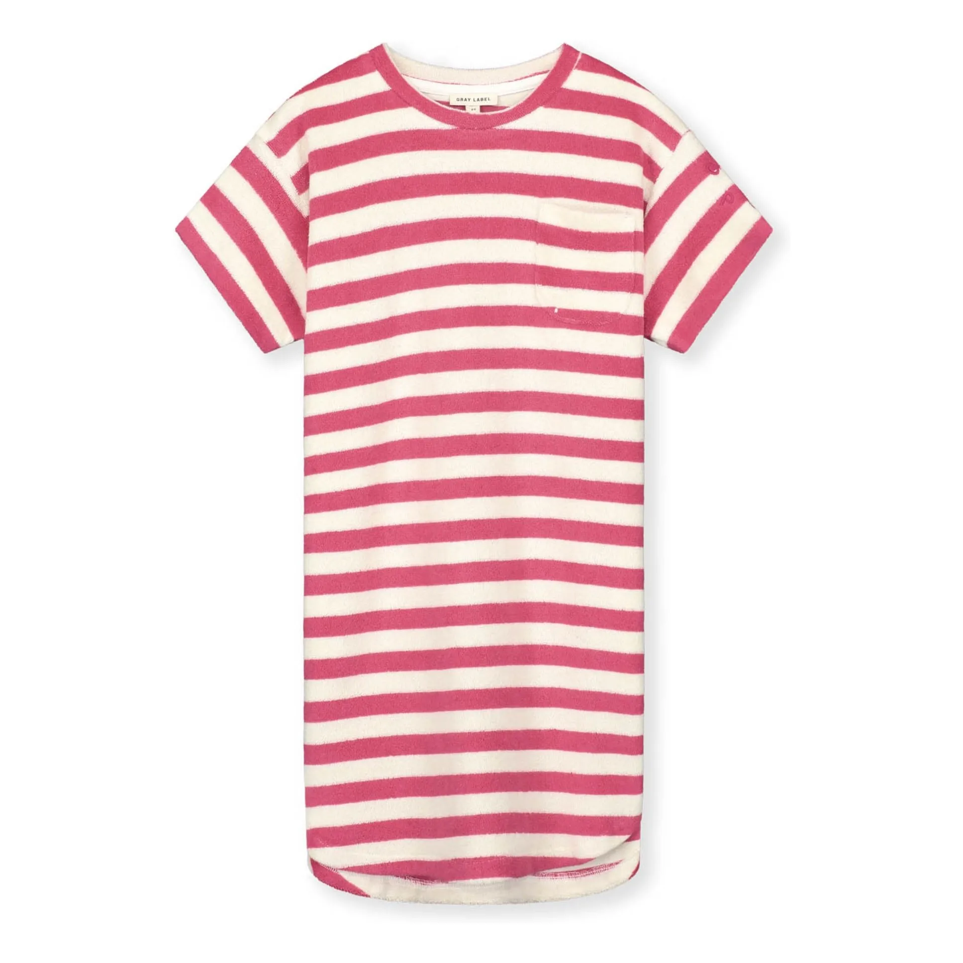 Gray Label Fuchsia Striped Organic Terry Dress