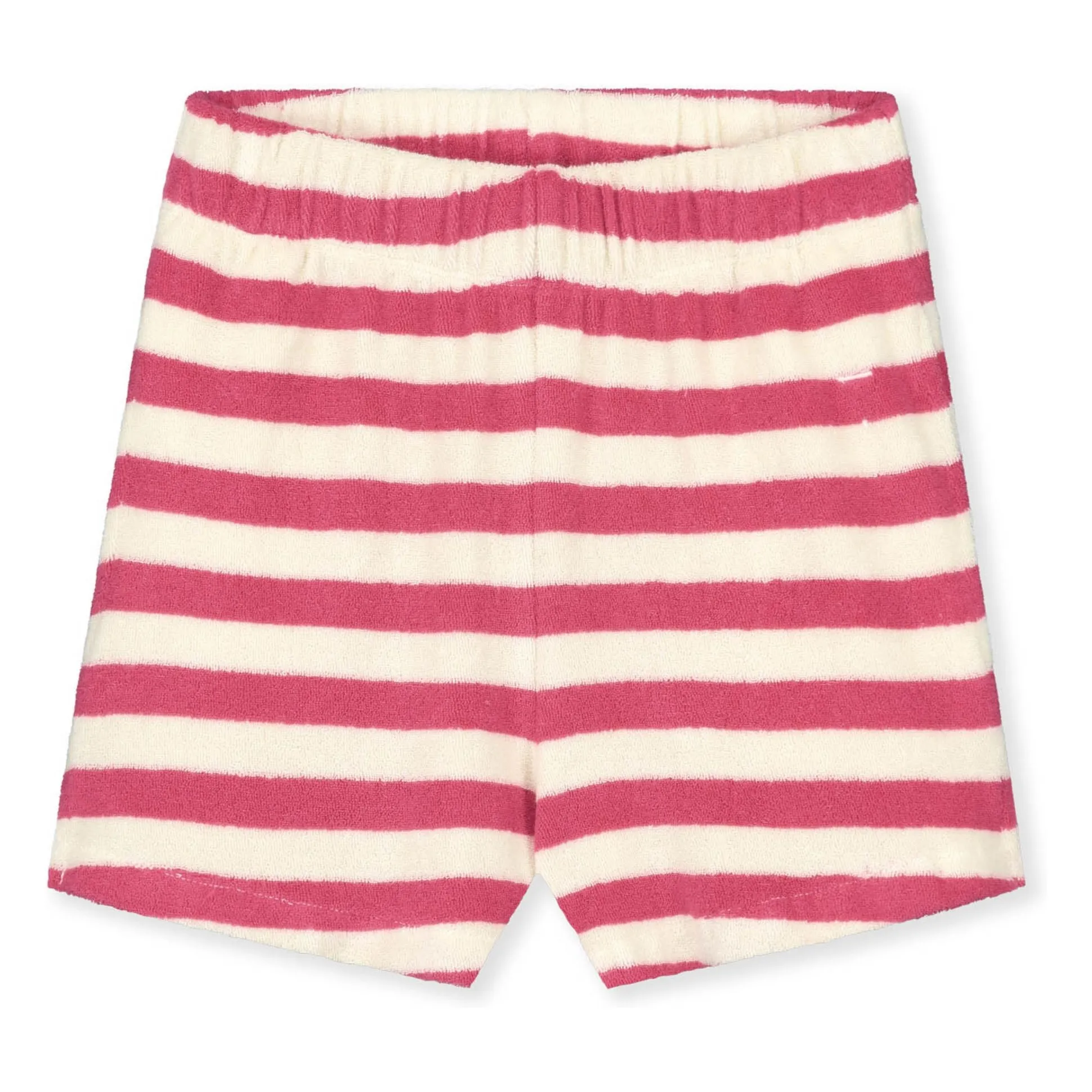 Gray Label Fuchsia Organic Terry Striped Shorts