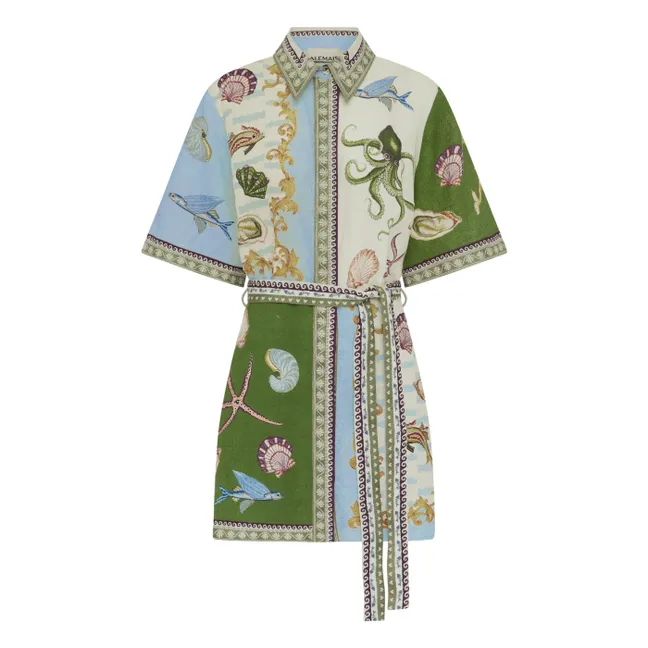 Kleid Bath House Leinen | Seidenfarben
