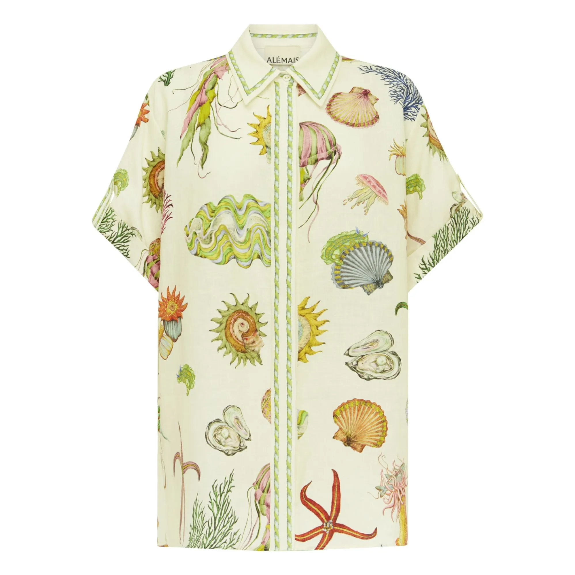 Alémais Cream Sea Linen Shirt