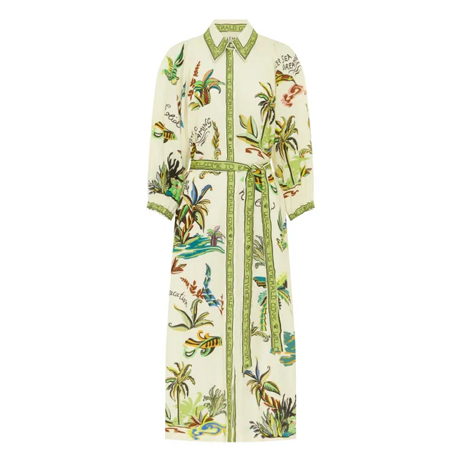 Vestido de lino Day Dream | Crema