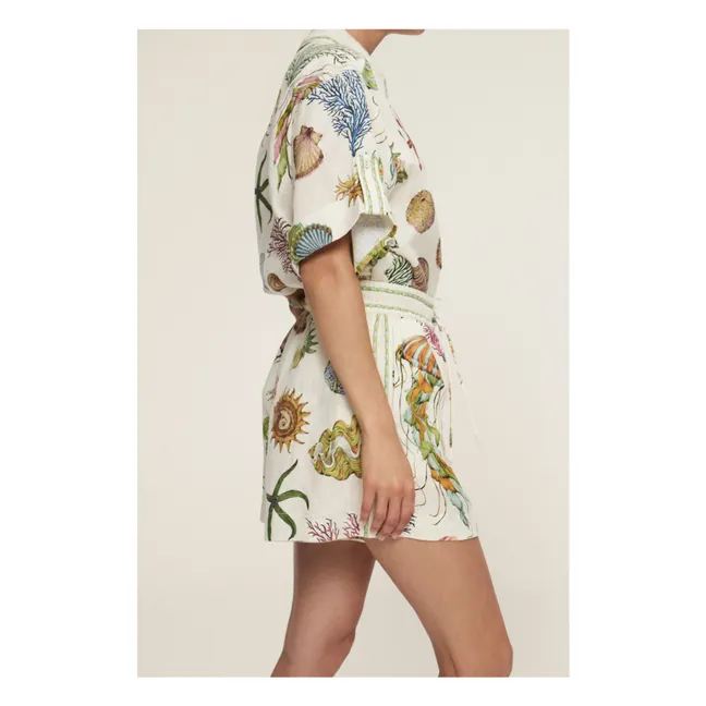Sea Linen Shorts | Cream