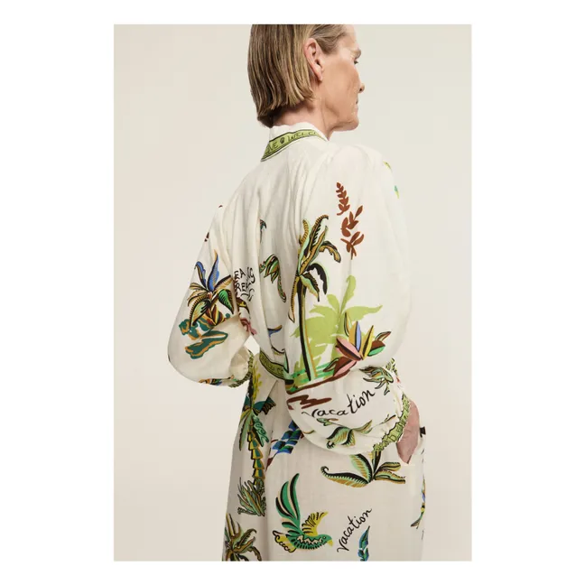 Vestido de lino Day Dream | Crema