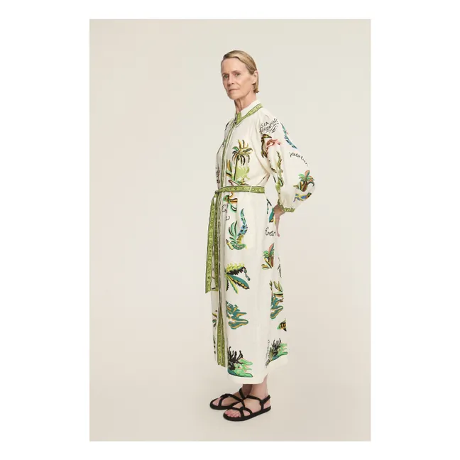 Vestido de lino Day Dream | Crema