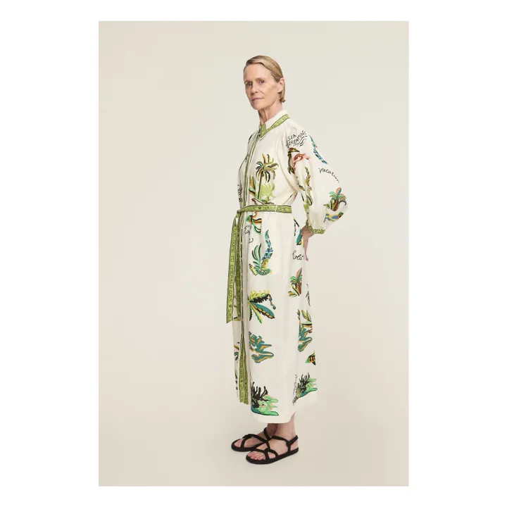 Robe Day Dream Lin | Crème- Image produit n°3